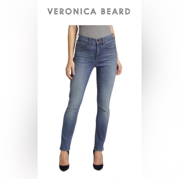 Veronica Beard Debbie High Rise Stretch Skinny Jeans - Picture 1 of 17